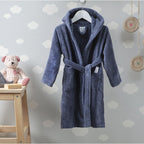 Μπουρνούζι Παιδικό Αιγαίον Nua Cotton 3 Shadow blue